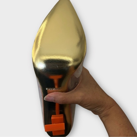 Jessica Rich Fancy Stiletto Clear Vinyl Pointed Toe Pumps Size 39 New in Box - Picture 3 of 8